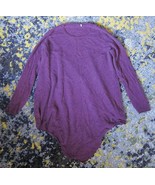 $298 Joie Tambrel Asymmertical Sweater In Purple Wool Cashmere Blend sz S - $65.34
