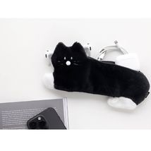 Little Paper Cat Kitty Pencil Pen Case Pouch Korean Character Design (Black) image 5