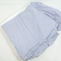 Pottery Barn Gingham Blue Tailored Full/Double Bed-Skirt - $36.00
