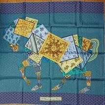 Hermes Scarf Paperoles 90 cm Silk black Carre horse carriage 35