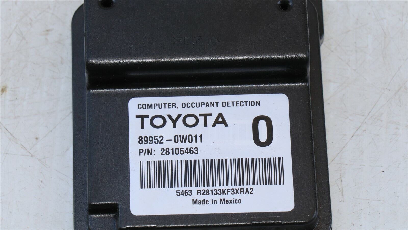 Lexus Toyota Occupant Detection Sensor Module Computer 89952-0w011 ...