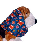 Fire Fighter Emblems Navy Cotton Dog Snood Size Puppy SHORT CLEARANCE - $4.75