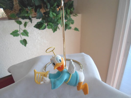 Disney Christmas Magic Tree Ornament Figurine Angel Donald Duck - Grolier - $14.99