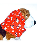 Dog Snood-Red Valentine&#39;s Day I Woof You Long Eared Pups Cotton - $11.00+