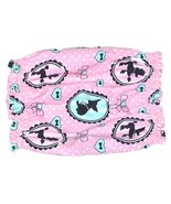 Dog Snood-Pink White Dotted Posh Pups Framed Silhouettes Cotton-Puppy RE... - $12.00