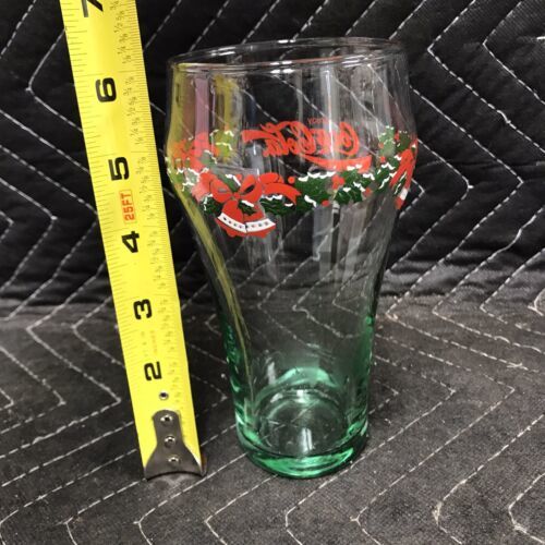 Vintage COCA-COLA Christmas Glasses, Holiday Pine Tree Tumblers, Holly  Berry Band, Coke Green Glass, Kitchen Glassware, Set of 4 