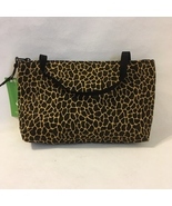 Giraffe Vegas Mini Tote Purse Handmade Fabric Handbag Make Up Bag Animal Print - $40.00