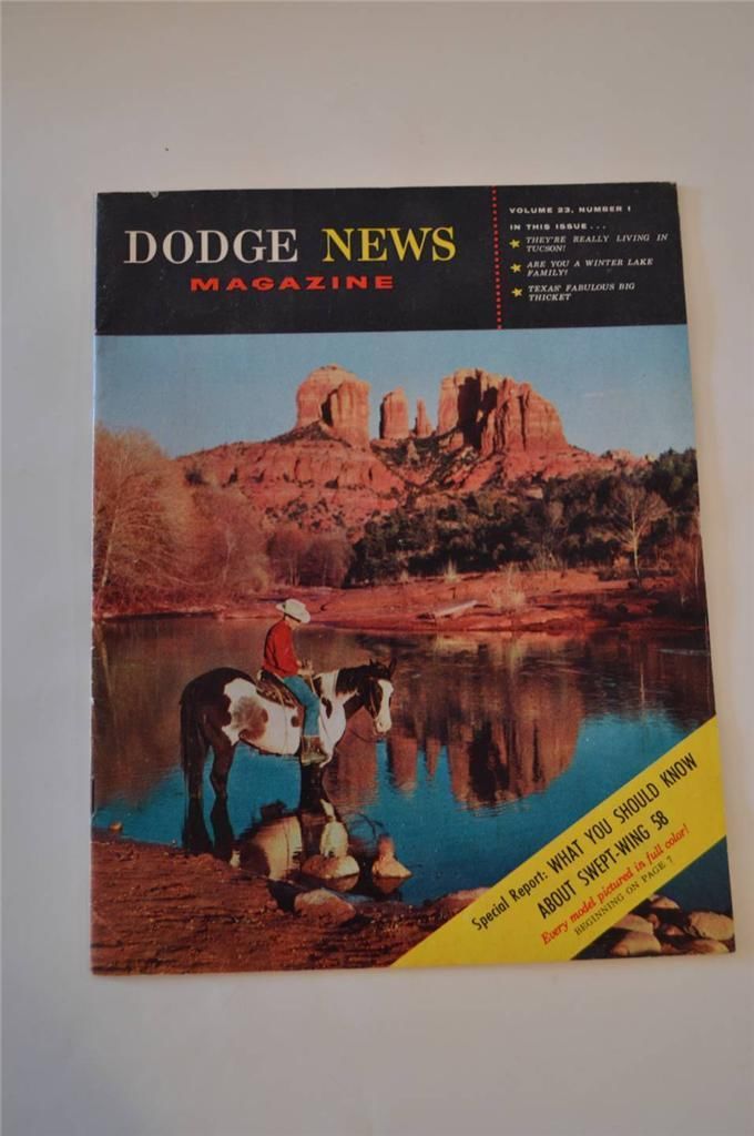 1958 Dodge News Magazine 58 Swept wing Dodge all models shown - Magazines