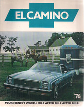 1976 CHEVROLET EL CAMINO 6-page illustrated brochure with specs - $9.89