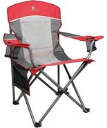 Alpha Camp Oversized Mesh Back Camping Folding Chair Heavy Duty Support ... - $73.97