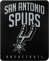 NBA San Antonio Spurs 50" by 60" Rolled Fleece Blanket Lay Up Design - $27.99