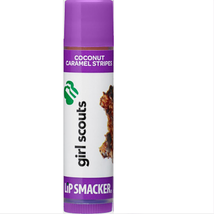 Lip Smacker Girl Scouts Coconut Caramel Stripes Samoas Lip Balm Gloss Chap Stick - $3.75
