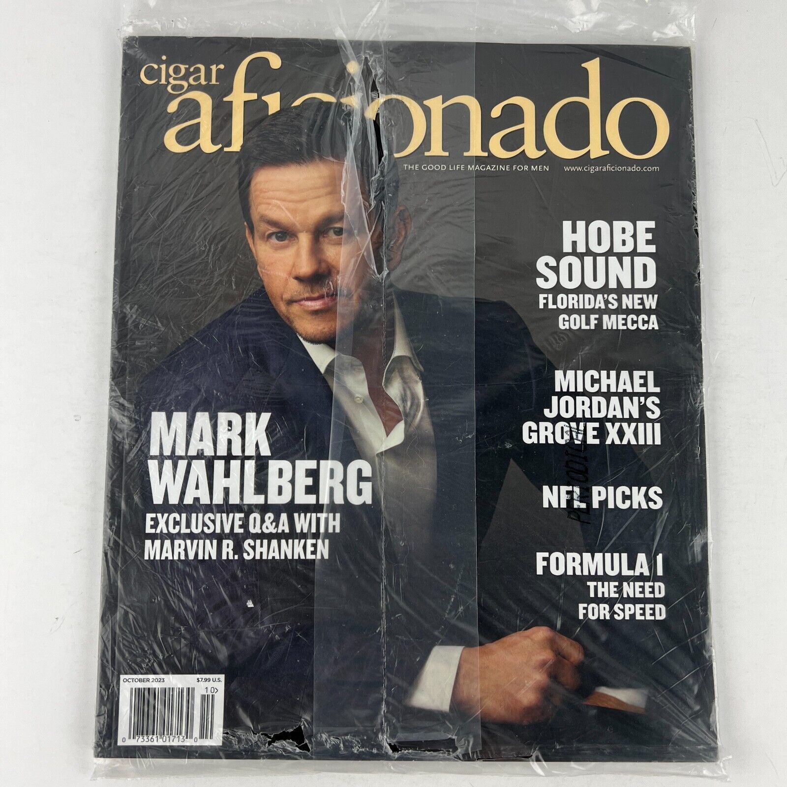 Cigar Aficionado September/October 2023 Mark Wahlberg Cover - Magazines