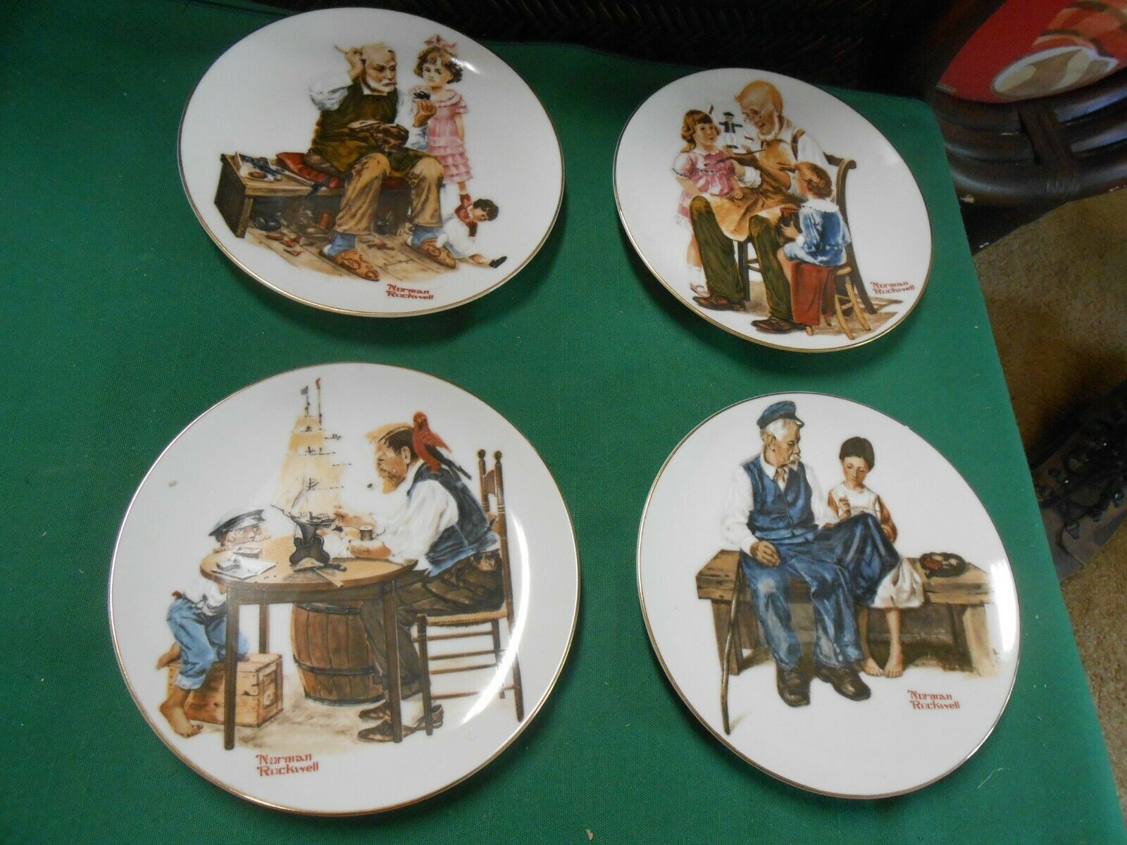 Great Collectible FOUR BELOVED CLASSICS Plates by NORMAN ROCKWELL ...