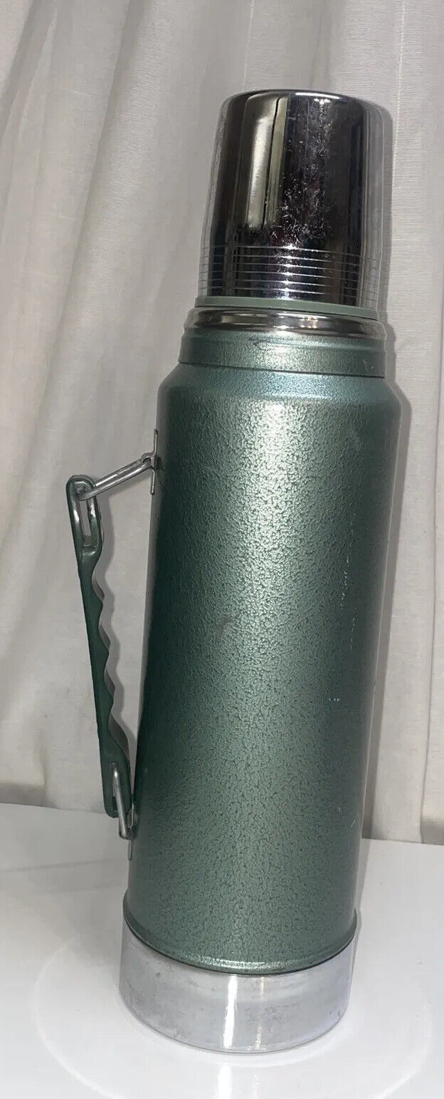 Vintage Aladdin STANLEY Coffee Thermos Wide Mouth Green 24oz Excellent  Condition