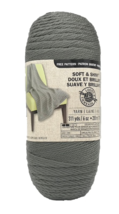 Loops & Threads, Soft & Shiny Solid Yarn, Gray, 6 Oz. Skein - $8.95