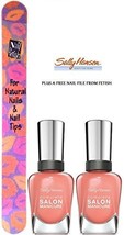 Sally Hansen Complete Salon Manicure On The Mango #844 (Pack Of 2 Bottles) Pl... - $19.99
