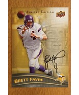2008 Upper Deck Limited Edition Brett Favre Facsimile Autograph Vikings ... - $9.89