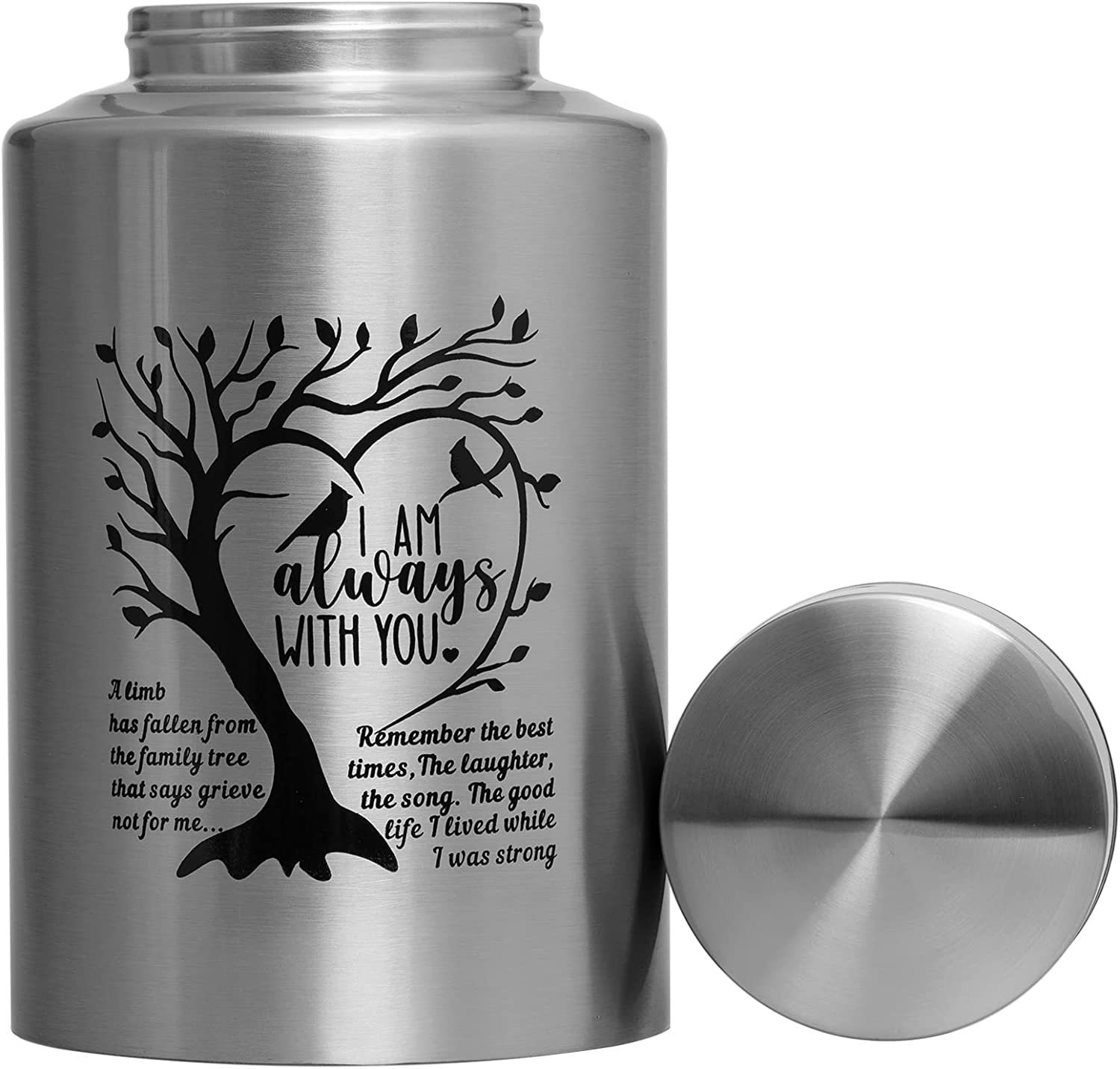 Decorative Urn Cremation Urn For Human Ashes Large Up To, Stainless Steel Tree Decorative