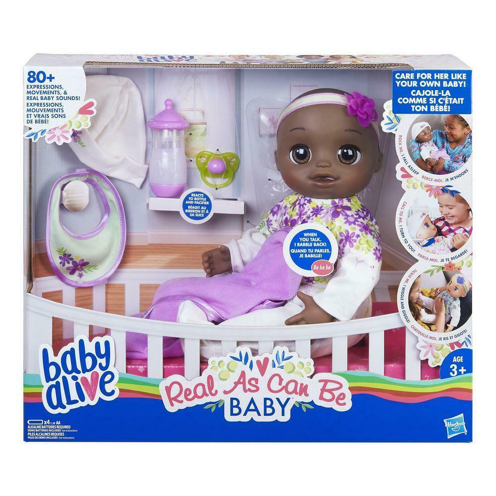 Baby Alive Real As Can Be Baby Realistic African American Doll Dolls