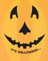 Greeting Halloween Card "It's Halloween" Let the Fun Be-grin - $1.50
