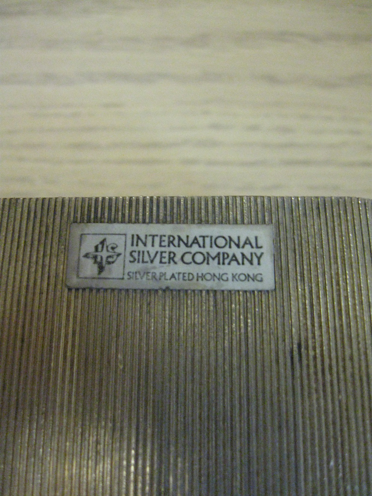 International Silver Co Table Square Clock Quartz Made In China Home