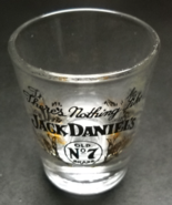 Jack Daniels Shot Glass Black Gold Clear Glass Theres Nothing Like Jack ... - $7.99