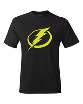 Tampa Bay Lightning Black &amp; Neon/Fluorescent &quot;Volt&quot; Yellow Logo Tee - $19.99+