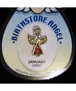 Angel Pin Garnet Birthstone January Austrian Crystal  - $3.95