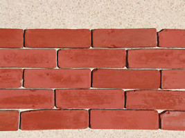 45- 8X2 ANTIQUE BRICK VENEER SIDE MOLDS, MOULDS FOR WALLS FLOORS PATIO COUNTERS image 2