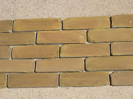 45- 8X2 ANTIQUE BRICK VENEER SIDE MOLDS, MOULDS FOR WALLS FLOORS PATIO COUNTERS image 3