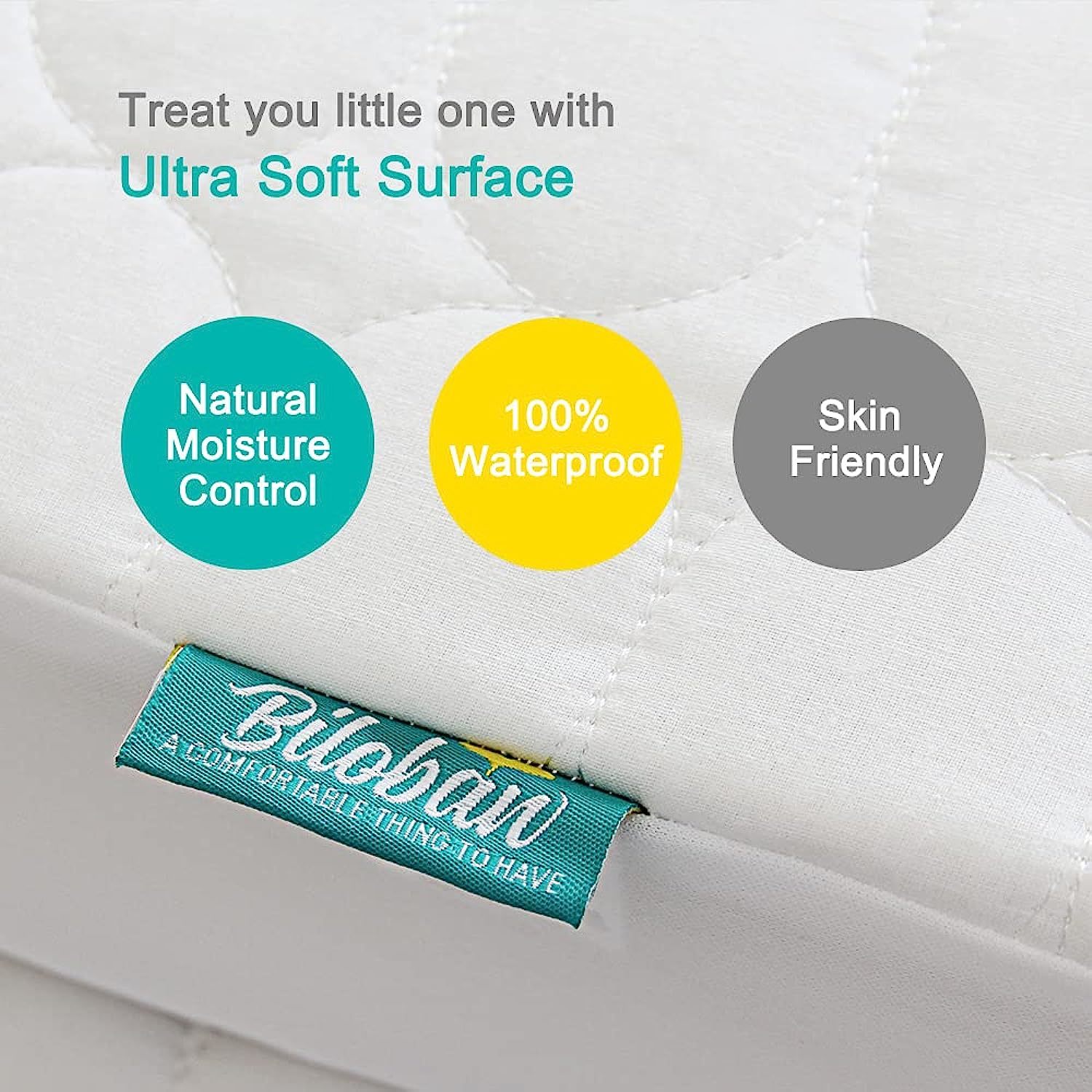 SureGuard Mattress Protectors Crib Size 100% Waterproof, Hypoallergenic  28x52