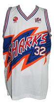 Jimmer Fredette #32 Shanghai Sharks Basketball Jersey New Sewn White Any Size image 1