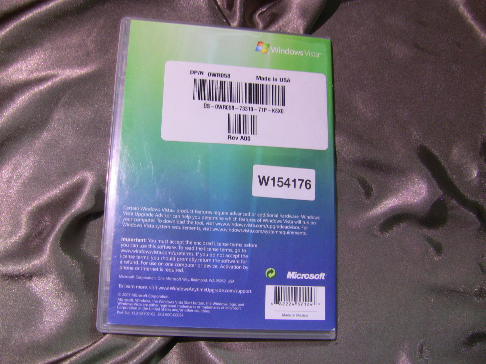 Microsoft Windows Vista Anytime Upgrade 32-Bit DVD-Rom