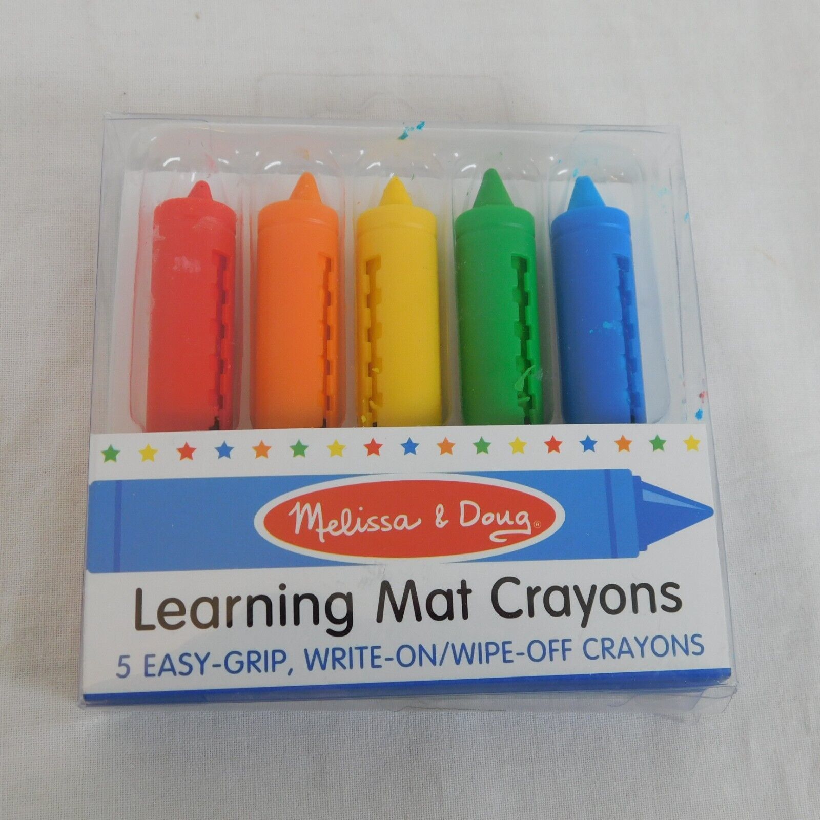 Melissa & Doug Learning Mat Crayons (5 Colors)