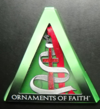 Ornaments of Faith Christmas Ornaments 2010 Lot of Two The Cross of Christ Boxed - $10.99