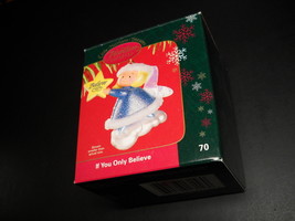 Carlton Cards Heirloom Ornament 2004 If You Only Believe Angel on Cloud and Star - $7.99