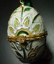 May Department Stores Christmas Ornament Cloisonne Collection Egg 2003 Boxed - $11.99
