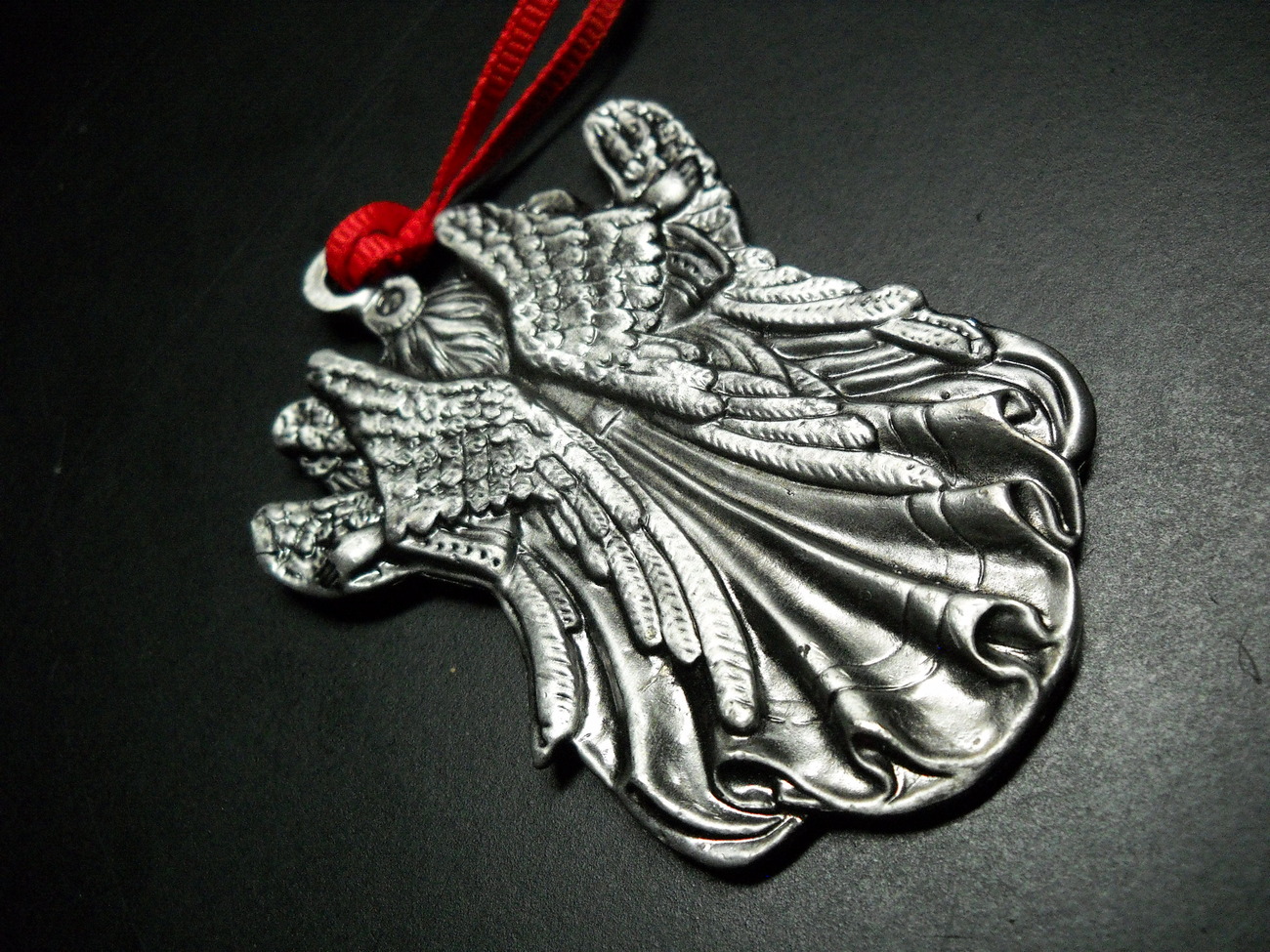 Wallace Silversmith Christmas Ornament Three Angels Pewter Mini