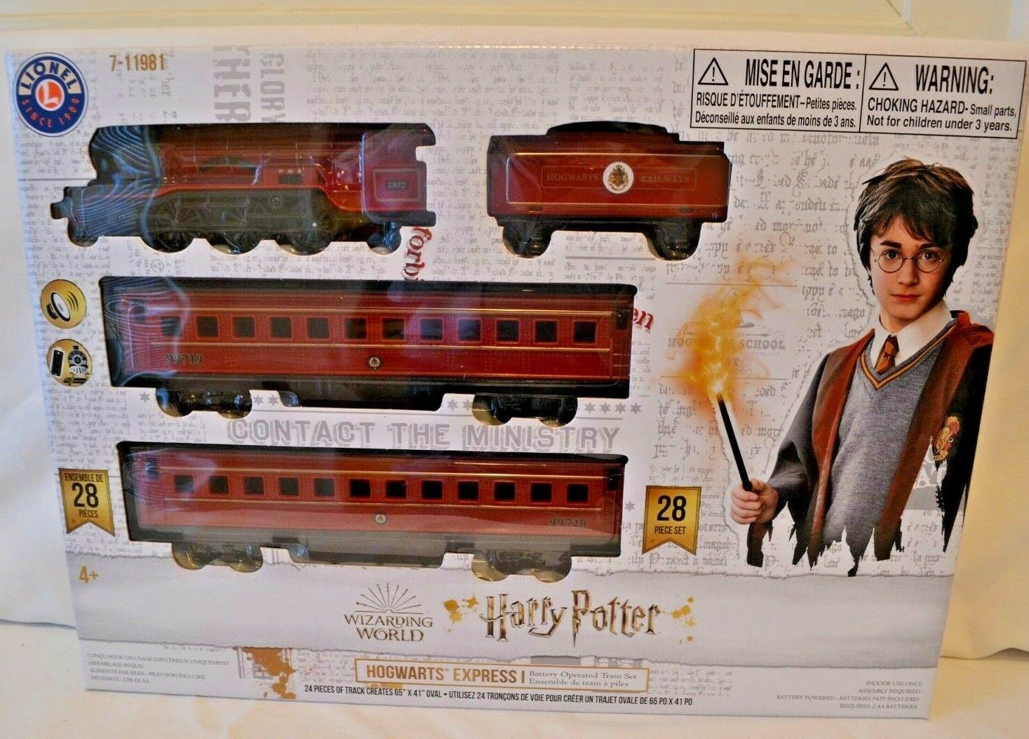 Harry Potter LIONEL Hogwarts Express Wizarding World 28 Piece Train Set ...