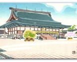 Emperor Palace Kyoto Japan Tokuriki Art Uchida Woodblock UNP DB Postcard W8 - £5.41 GBP