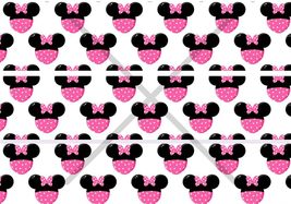 Cute Minnie Edible Image Edible Cake 3 Border Side Strips Cake Sides Fro... - $16.47