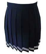 Women`s School Uniform High Waist Flat Pleated Skirts (4XL waist 90cm/35... - $23.75