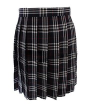 Women`s School Uniform High Waist Flat Pleated Skirts(3XL waist 86cm/33.5inc) - $23.75