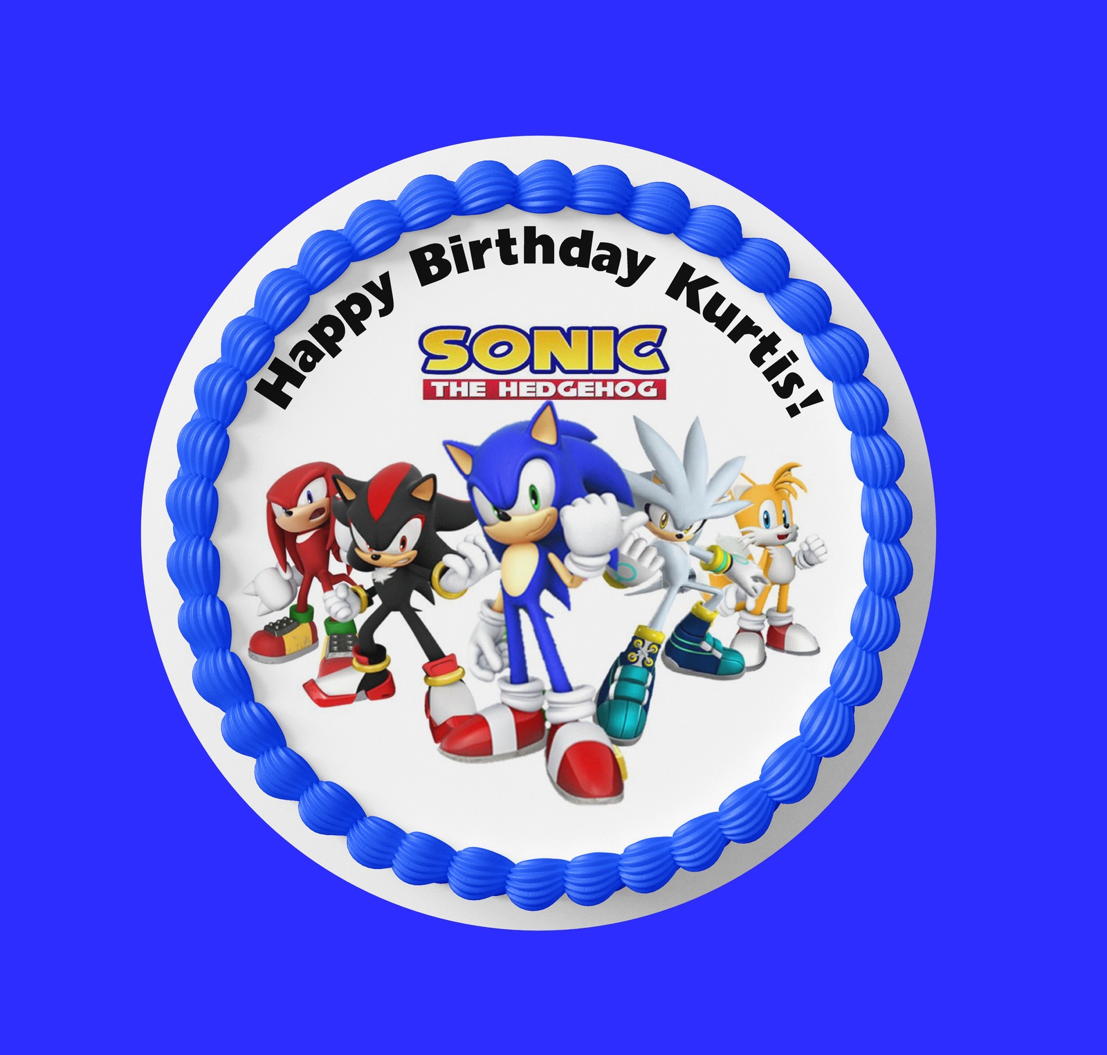 Sonic the Hedgehog Edible Image Cake Topper Party Personalized 1/4 Sheet :  Beauty & Personal Care 