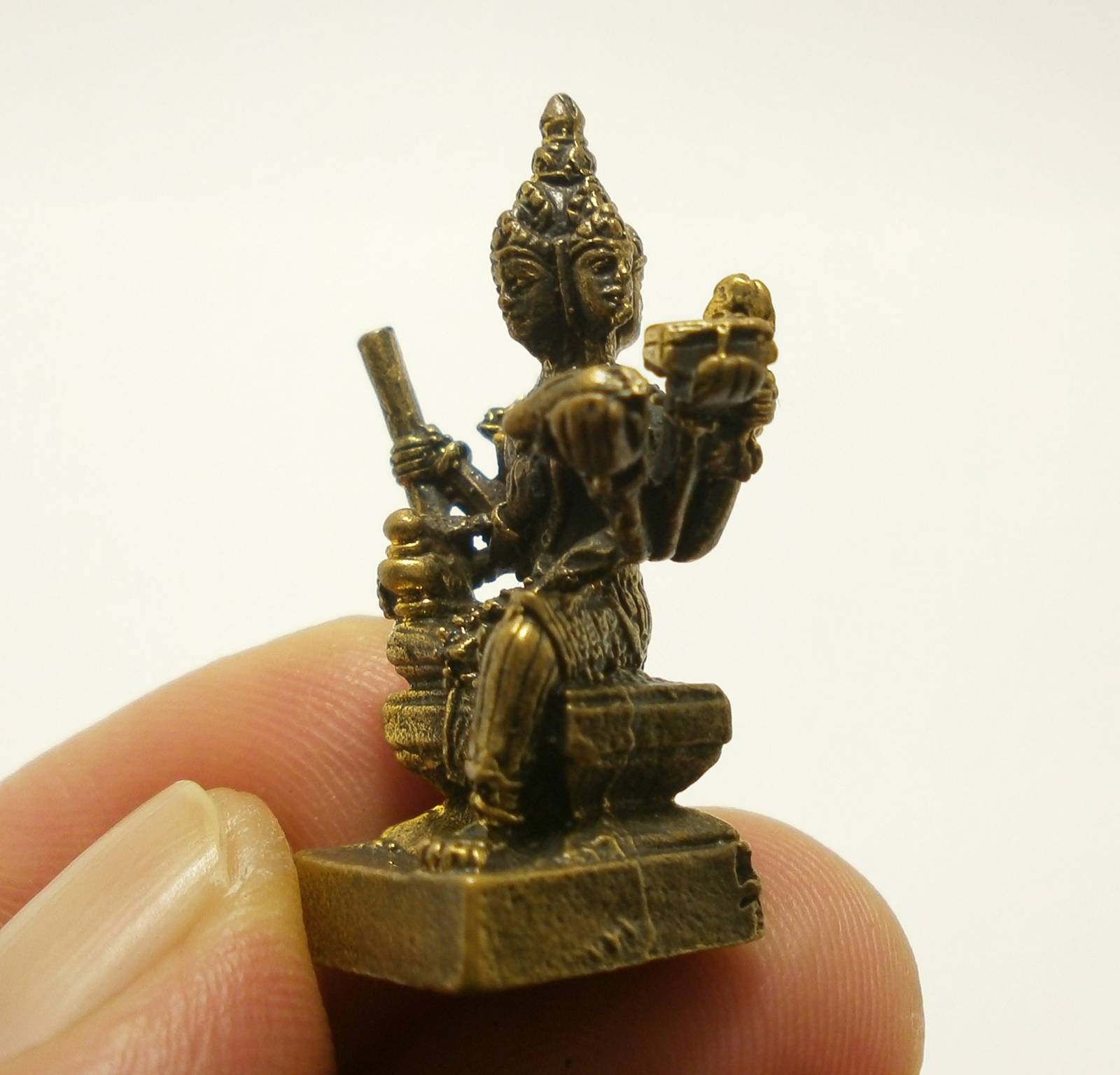 Phra Phrom Lord Brahma mini brass amulet and similar items