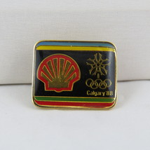 1988 Olympic Winter Games  Pin - Shell (Gas) Sponsor Pin - Hard to Find - $19.00