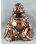 Vintage Ceramic Buddha Figurine - Painted Bronze made of Ceramic - Very ... - $35.00