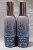 Bath &amp; Body Works Concentrated Room Spray Lot Set of 2 MIDNIGHT SNOW - $28.01