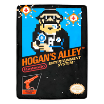 Hogan&#39;s Alley NES Box Retro Video Game By Nintendo Fleece Blanket  - $45.25+